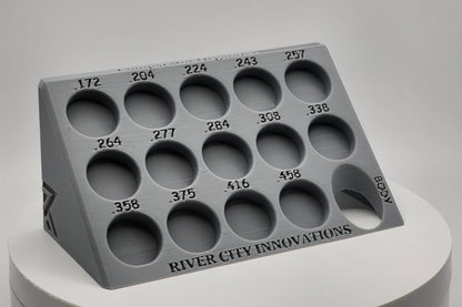 Reloading Bullet Length Comparator Organizer, Pre-labeled, Universal Fit